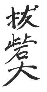 bassai-dai-calligraphie-tcms-karate